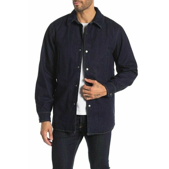 Slate & Stone Men's Quilted Denim Shirt Jacket  XL - Picture 4 of 4